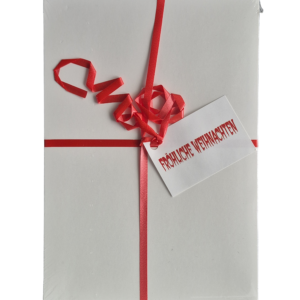 Geschenkbox „Fröhliche Weihnachten“ (weiß/rot)