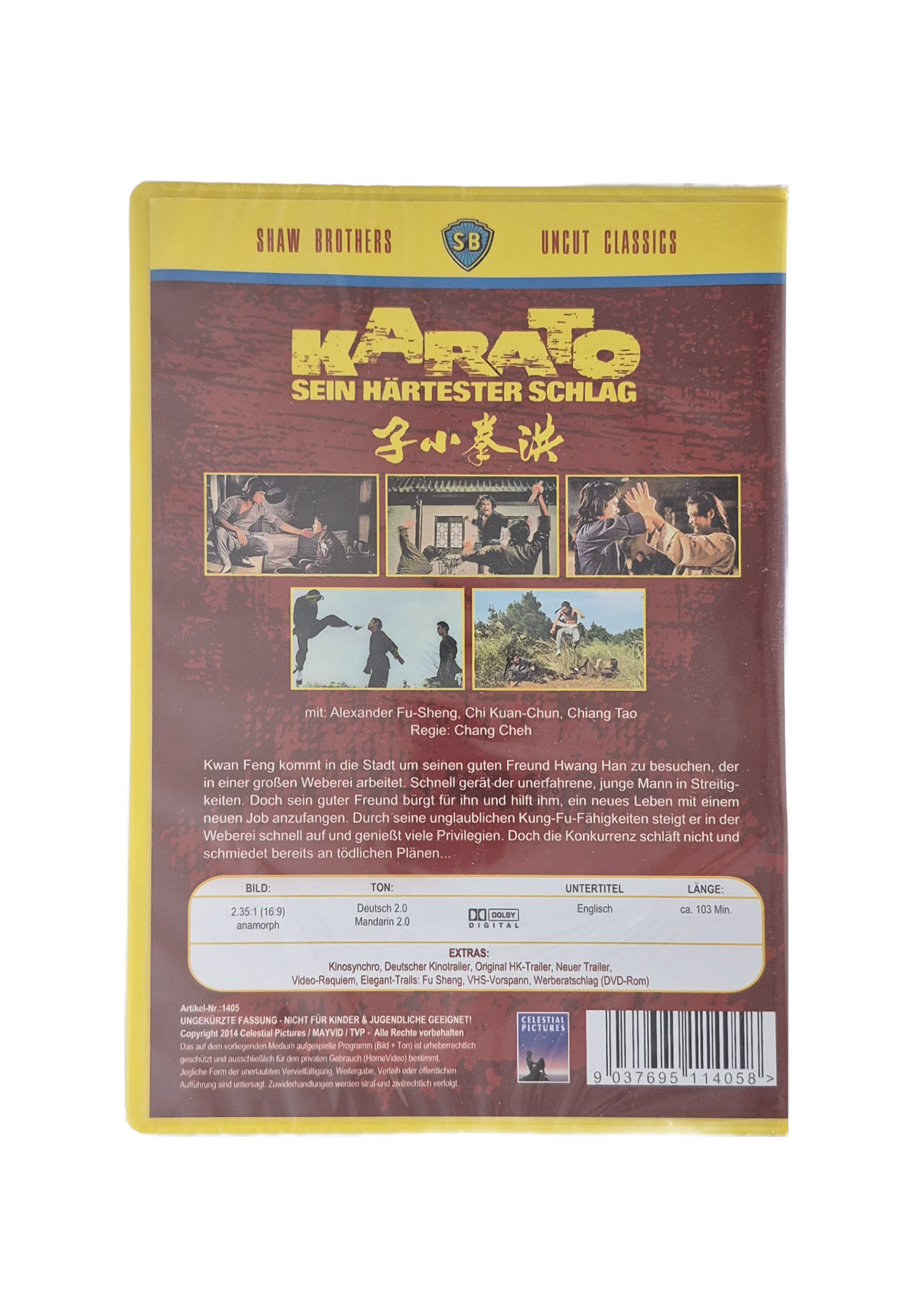Karato – Sein härtester Schlag (Shaw Brothers Uncut Classics) DVD – Bild 3